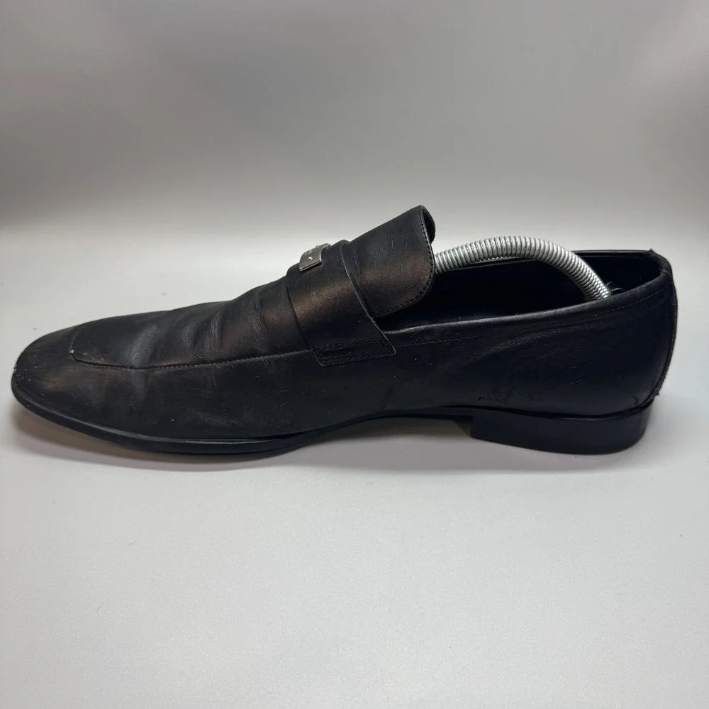 GUCCI Men's Black Florence Leather dress shoes loafers Italy Size‎ 11 -US